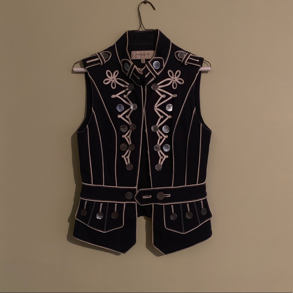 Karen Millen Blue Vest - RARE